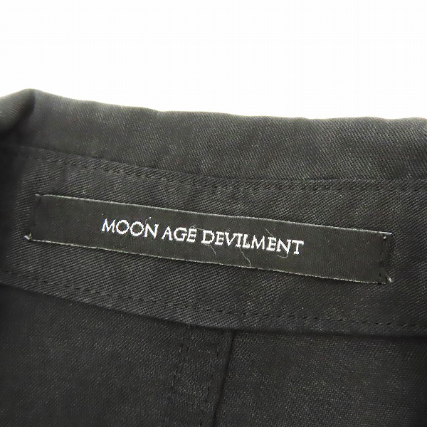 実際に弊社で買取させて頂いたMoonage Devilment/ムーンエイジデビルメント シャツ ブラック msh-0037/46の画像 2枚目