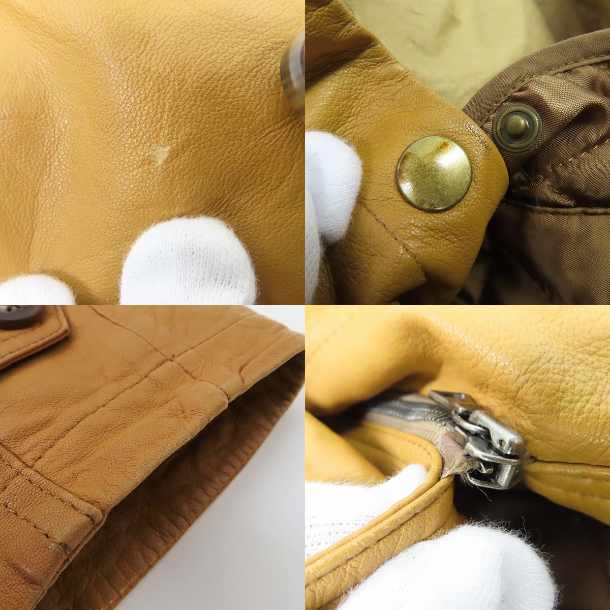 実際に弊社で買取させて頂いたPaul Smith LONDON/ポールスミス ロンドン 羊革/ラムレザー ファー付き モッズコート 724FLC /Lの画像 6枚目