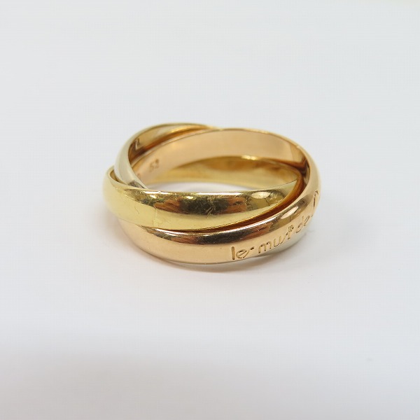 実際に弊社で買取させて頂いたCartier/カルティエ トリニティ リング/指輪 750/K18PG/YG/WG 52/12号の画像 4枚目