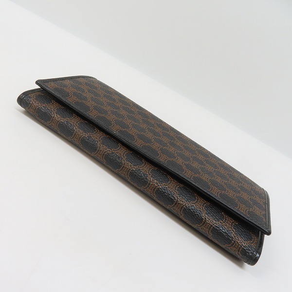 実際に弊社で買取させて頂いたCELINE/セリーヌ マカダム柄 二つ折り 長財布/ロングウォレットの画像 2枚目