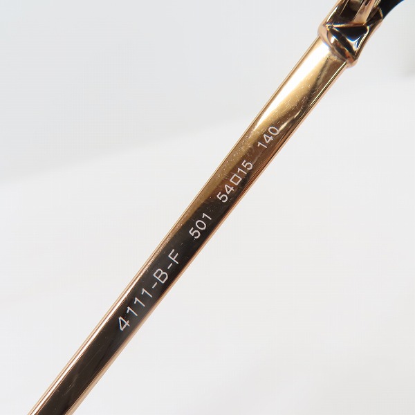 実際に弊社で買取させて頂いたBVLGARI/ブルガリ メガネフレーム アイウェア 4111-B-F 501の画像 7枚目