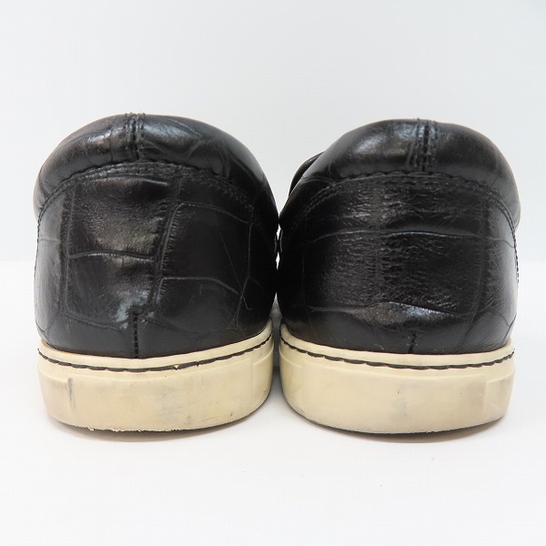 実際に弊社で買取させて頂いたJIMMY CHOO/ジミーチュウ 121BEAUFORT クロコ型押し スリッポン/シューズ /42の画像 1枚目