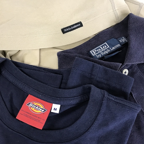 実際に弊社で買取させて頂いた【おまとめ品】ドルチェ＆ガッバーナ/ラルフローレン/ディッキーズ 等 ポロシャツ/へンリ―ネック/半袖Tシャツ 他の画像 1枚目