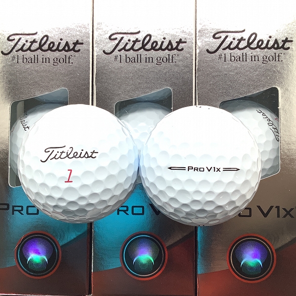 実際に弊社で買取させて頂いた(4)【未使用】Titleist/タイトリスト PRO V1x ゴルフボール ホワイト 1ダースの画像 1枚目
