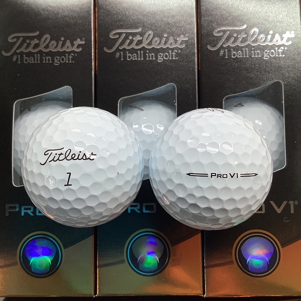 実際に弊社で買取させて頂いた【未使用】Titleist/タイトリスト PRO V1 ゴルフボール ホワイト 1ダースの画像 1枚目