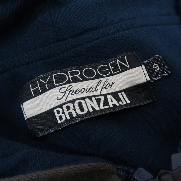 実際に弊社で買取させて頂いたHYDROGEN/ハイドロゲン BRONZAJI ブロンザージ エンブレム ワッペン ジップアップパーカー/Sの画像 2枚目