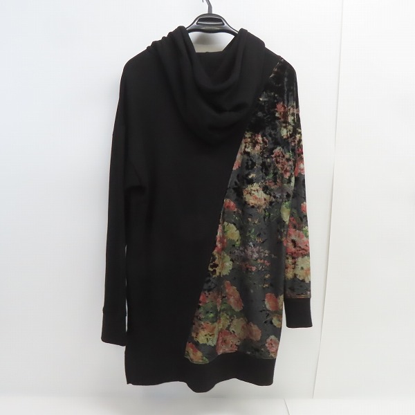 実際に弊社で買取させて頂いたNO ID. BLACK/ノーアイディーブラック 22SS ベロア切替BIGプルオーバーパーカ 448006-579T/ONEの画像 1枚目