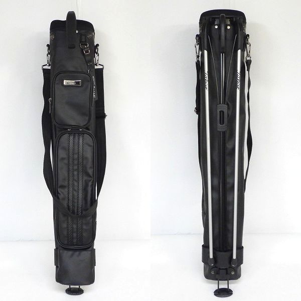 実際に弊社で買取させて頂いたTitleist/タイトリスト AJSSB91 PUセルフスタンドキャリー スタンド式 クラブケース ブラックの画像 2枚目