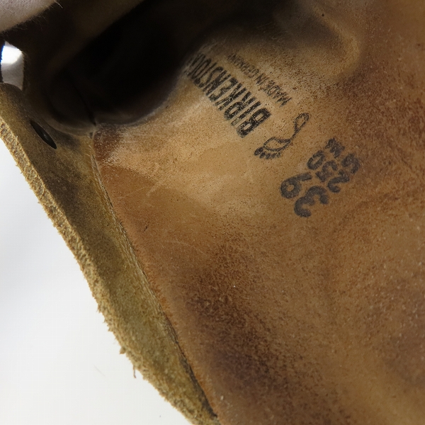 実際に弊社で買取させて頂いたBIRKENSTOCK/ビルケンシュトック BOSTON/ボストン スエードレザー サンダル /25の画像 7枚目