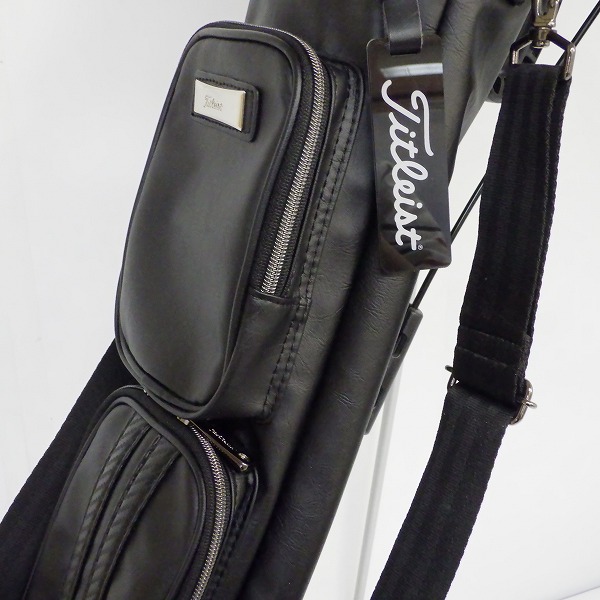 実際に弊社で買取させて頂いたTitleist/タイトリスト AJSSB91 PUセルフスタンドキャリー スタンド式 クラブケース ブラックの画像 5枚目