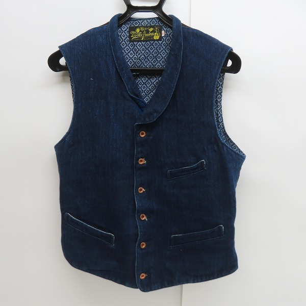 実際に弊社で買取させて頂いたSUGAR CANE×Mister Freedom/シュガーケン×ミスターフリーダム 15oz.HERRINGBONE GILET  GADJO ベスト SC13852 /38