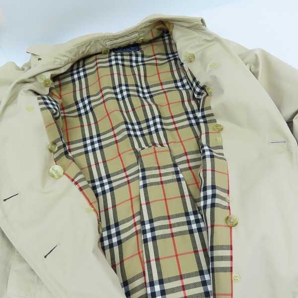 実際に弊社で買取させて頂いたBurberrys /バーバリーズ 裏地ノバチェック柄 トレンチコート　イングランド製の画像 5枚目