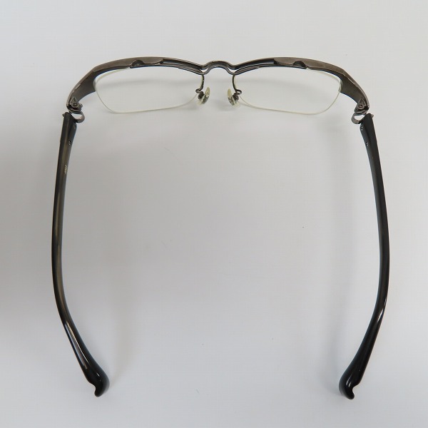 実際に弊社で買取させて頂いた999.9/フォーナインズ 度入り ハーフリム/メタル 眼鏡/メガネフレーム/アイウェアの画像 3枚目