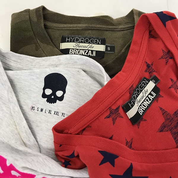 実際に弊社で買取させて頂いた【おまとめ品】HYDROGEN/ハイドロゲン レディース Tシャツの画像 1枚目