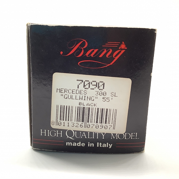 実際に弊社で買取させて頂いたBANG/バン MERCEDES 300 SL GULLWING 55 ミニカー 1/43の画像 9枚目