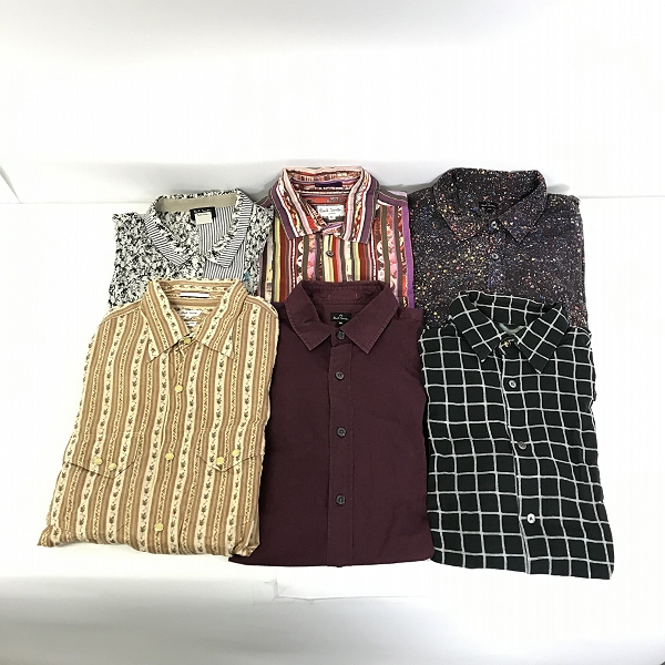 実際に弊社で買取させて頂いた【おまとめ品】Paul Smith/ポールスミス 長袖シャツ