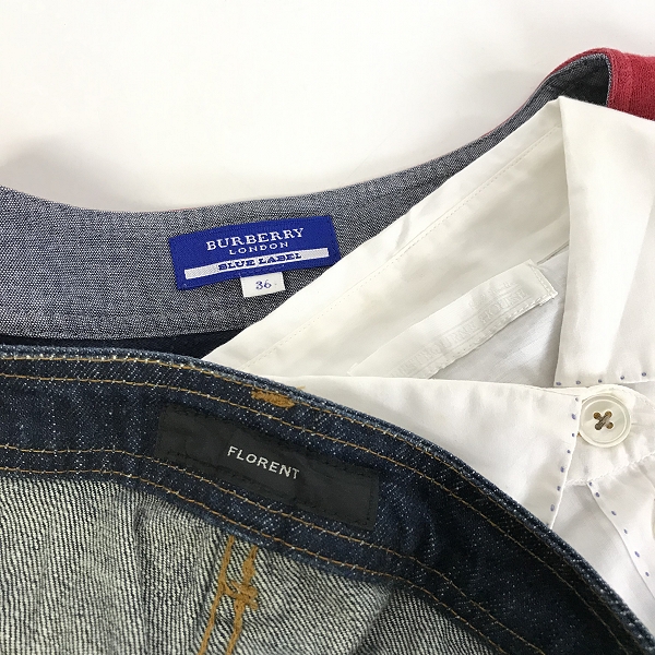 実際に弊社で買取させて頂いた【おまとめ品】バーバリー/ポールスミス/フローレント他 レディース ワンピース/シャツ/パンツ等の画像 1枚目