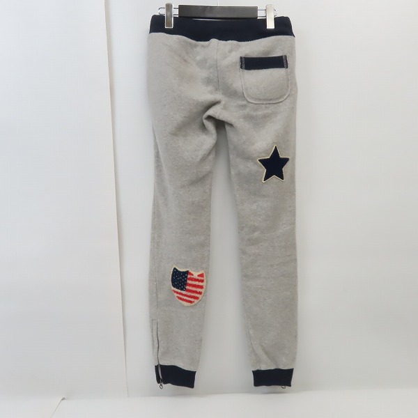 実際に弊社で買取させて頂いたHYDROGEN/ハイドロゲン BRONZAJI/ブロンザージ エンブレム/スター ワッペン フリース イージーパンツ/Sの画像 1枚目