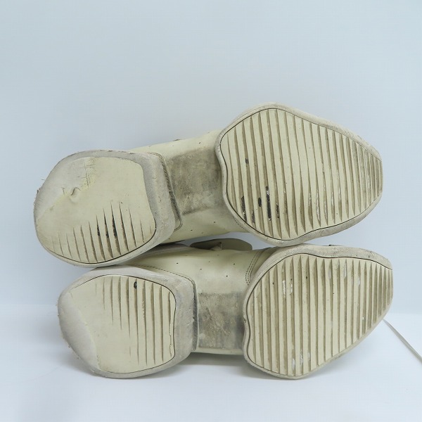 実際に弊社で買取させて頂いた【観賞用】Rick Owens×adidas/リックオウエンス×アディダス ROランナー オフホワイト AQ2826/27の画像 2枚目