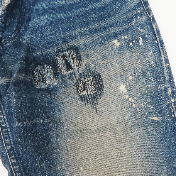 実際に弊社で買取させて頂いたNUMBER (N)INE/ナンバーナイン リペア加工 デニムパンツ/2の画像 7枚目