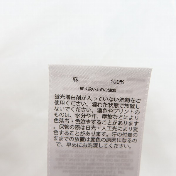 実際に弊社で買取させて頂いた【未使用】Brooks Brothers/ブルックスブラザーズ 麻リネンシャツ 長袖/Mの画像 3枚目