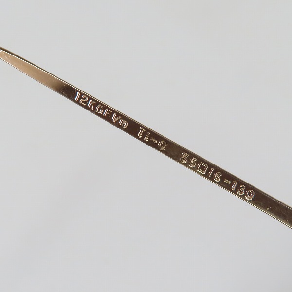 実際に弊社で買取させて頂いたGUCCI/グッチ ビンテージ 眼鏡/メガネフレーム 12KGF 12金張り GG‐3303の画像 6枚目