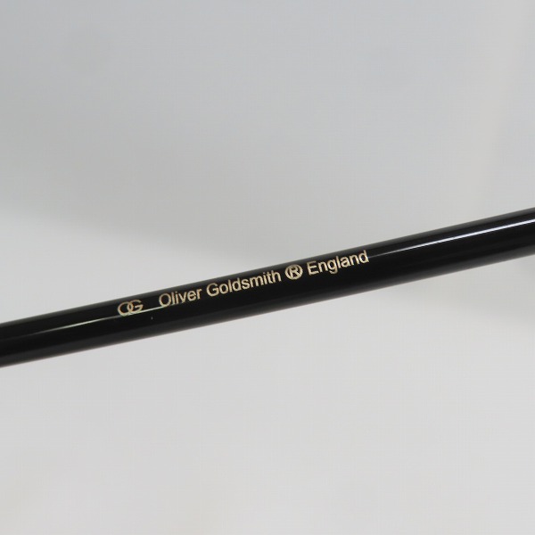 実際に弊社で買取させて頂いたOLIVER GOLDSMITH/オリバーゴールドスミス RIPON Nero 度入り眼鏡/メガネフレームの画像 6枚目