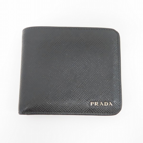 実際に弊社で買取させて頂いた【難有】PRADA/プラダ サフィアーノ 二つ折り 財布