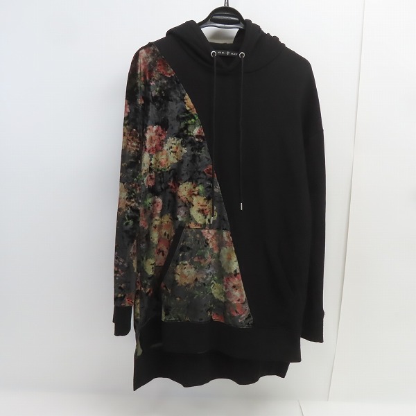 実際に弊社で買取させて頂いたNO ID. BLACK/ノーアイディーブラック 22SS ベロア切替BIGプルオーバーパーカ 448006-579T/ONE