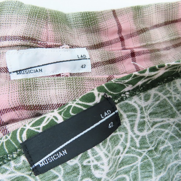 実際に弊社で買取させて頂いた LAD MUSICIAN/ラッドミュージシャン プルオーバーシャツ 2点セットの画像 2枚目