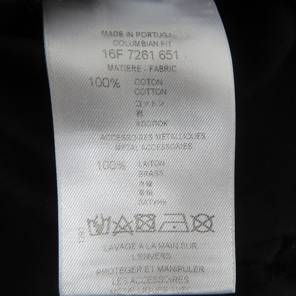 実際に弊社で買取させて頂いた【JPタグ】GIVENCHY/ジバンシィ 星条旗プレート張り クルーネック半袖Tシャツ 16F 7261 651/Sの画像 4枚目