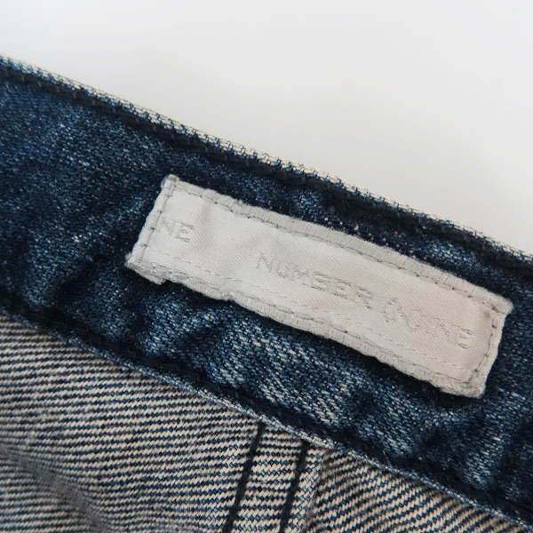 実際に弊社で買取させて頂いたNUMBER (N)INE/ナンバーナイン リペア加工 デニムパンツ/2の画像 3枚目