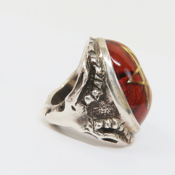 実際に弊社で買取させて頂いたALEX STREETER/アレックスストリーター エンジェルハート スペシャルストーン リング 5.5-6.5号の画像 4枚目