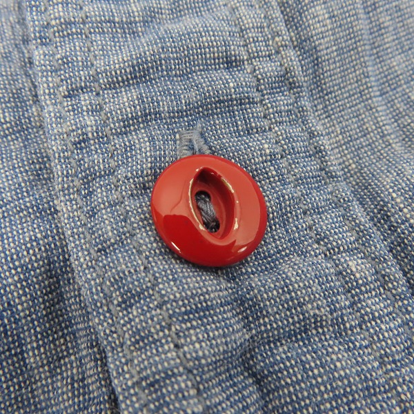 実際に弊社で買取させて頂いたSUGAR CANE×Mister Freedom/シュガーケン×ミスターフリーダム SECOYA SHIRT シャンブレー ワークシャツ SC28089 /Mの画像 6枚目