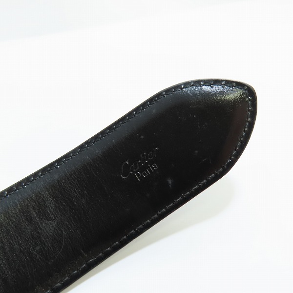 実際に弊社で買取させて頂いたCartier/カルティエ ダブルC ロゴ バックル レザー ベルトの画像 1枚目