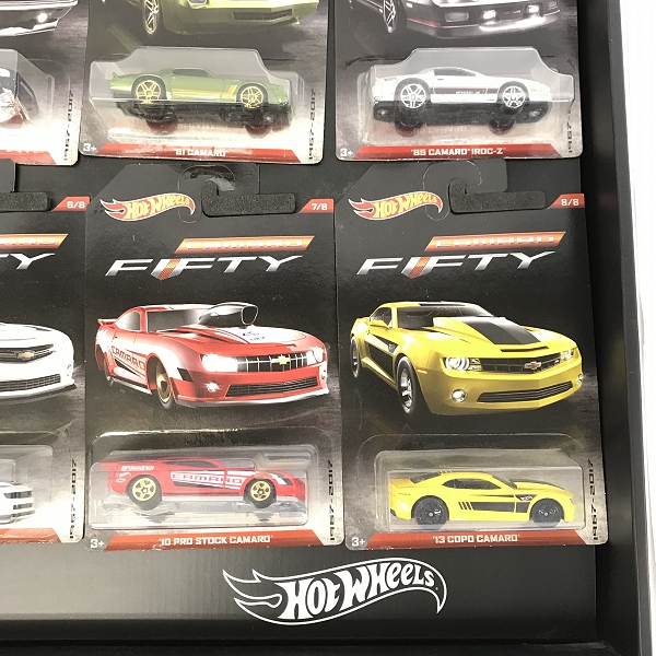 実際に弊社で買取させて頂いた【未開封】Camaro×Hot Wheels/カマロ×ホットホイールズ 50周年記念車 DWC85 8台 ミニカー 本付きの画像 7枚目
