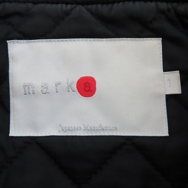 実際に弊社で買取させて頂いたMARKa/マーカ 袖レザー スタジャン/1の画像 3枚目