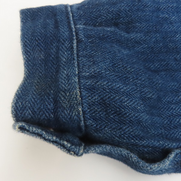 実際に弊社で買取させて頂いたSUGAR CANE×Mister Freedom/シュガーケン×ミスターフリーダム PIRISIENNE GYPSY BLUES ワークジャケット SC13851/38の画像 7枚目