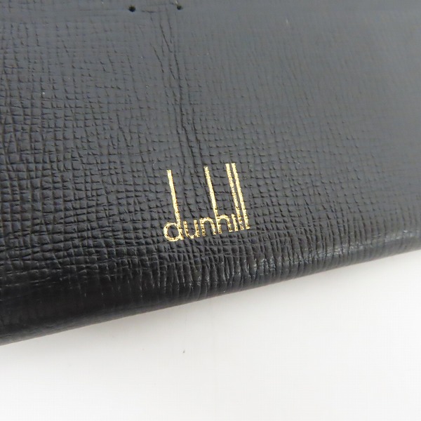 実際に弊社で買取させて頂いたdunhill/ダンヒル レザー ロングウォレット/長財布 ブラックの画像 6枚目