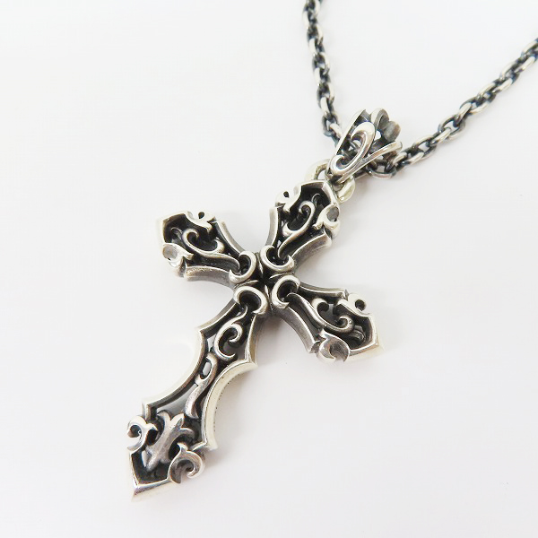 実際に弊社で買取させて頂いたDEAL DESIGN/ディールデザイン ファイアー フレーム クロス ペンダント チェーンセットの画像 2枚目