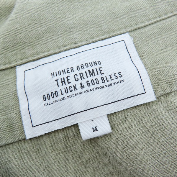 実際に弊社で買取させて頂いたTHE CRIMIE/ザクライミー ミリタリーシャツ C1E7-SH01/Mの画像 2枚目