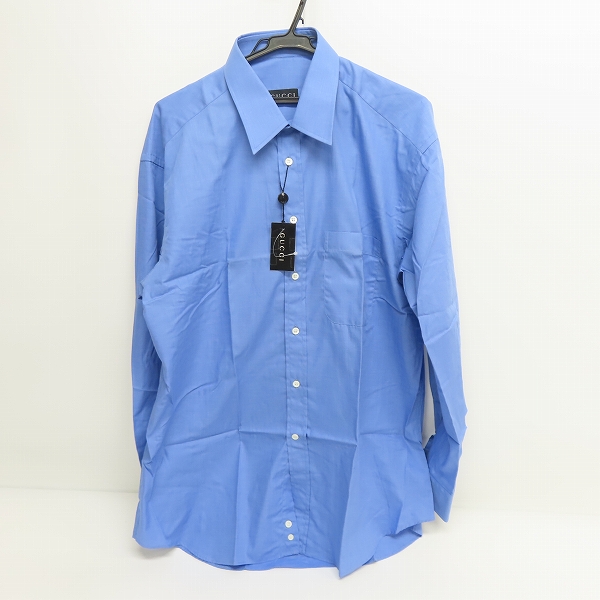 GUCCI/グッチ 長袖シャツ/ワイシャツ ブルー系/42の買取実績