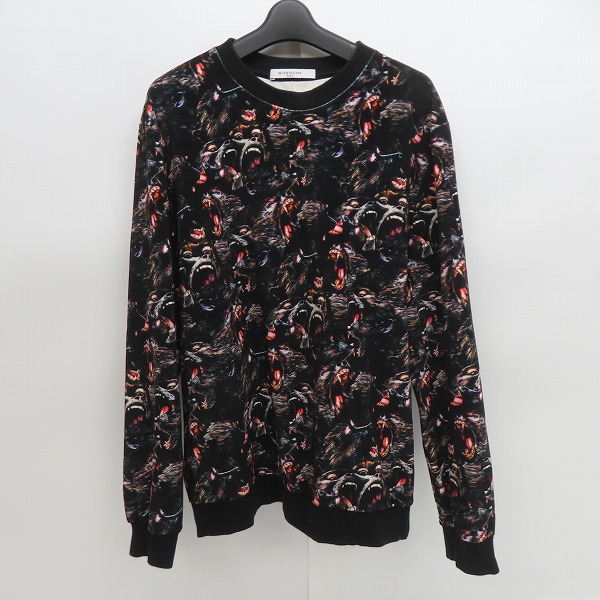 実際に弊社で買取させて頂いたGIVENCHY/ジバンシィ 16AW 総柄 モンキーパイル スウェット トレーナー/M