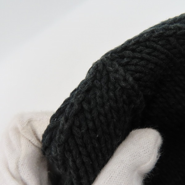 実際に弊社で買取させて頂いたNUMBER (N)INE/ナンバーナイン ボーダー バルーン ニットキャップ/ニット帽 ブラック/レッド/ONE SIZEの画像 7枚目