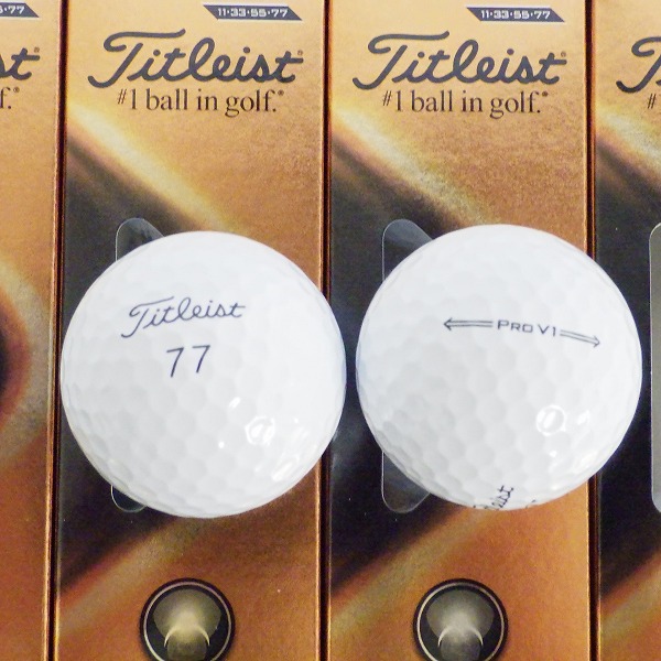 実際に弊社で買取させて頂いた【未使用】Titleist/タイトリスト PRO V1 ゴルフボール ホワイト 1ダース の画像 1枚目