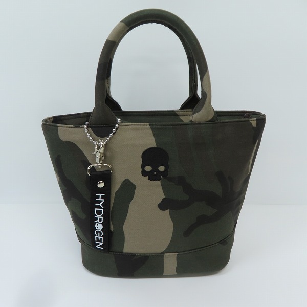 実際に弊社で買取させて頂いたHYDROGEN/ハイドロゲン カモフラージュスカル ミニ トートバッグ