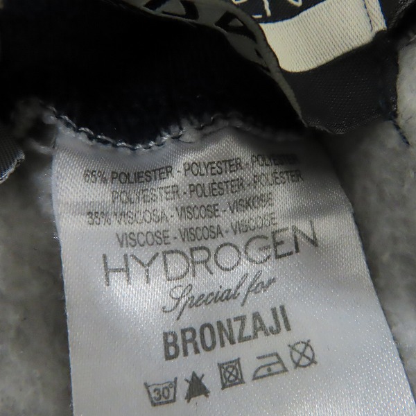 実際に弊社で買取させて頂いたHYDROGEN/ハイドロゲン BRONZAJI/ブロンザージ エンブレム/スター ワッペン フリース イージーパンツ/Sの画像 4枚目