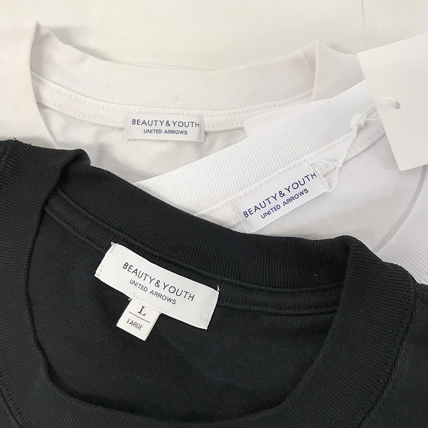 実際に弊社で買取させて頂いた【おまとめ品/未使用含む】BEAUTY&YOUTH UNITED ARROWS/ユナイテッドアローズ Tシャツ ホワイト/ブラックの画像 1枚目