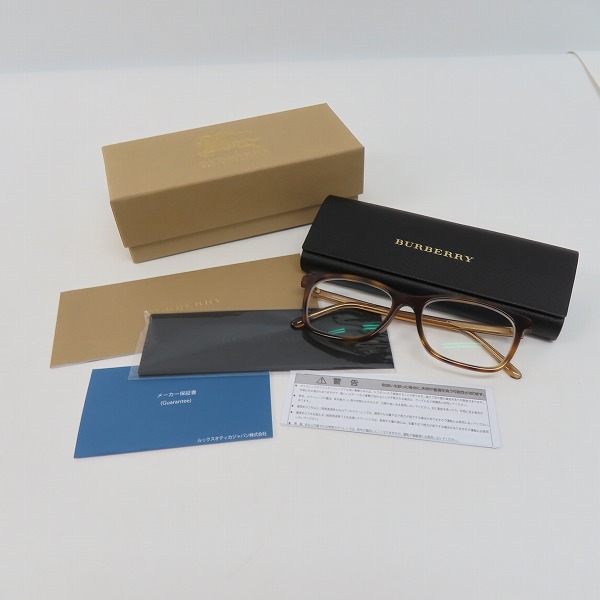 実際に弊社で買取させて頂いたBURBERRY/バーバリー メガネフレーム/眼鏡 B-2270-D 3752の画像 9枚目