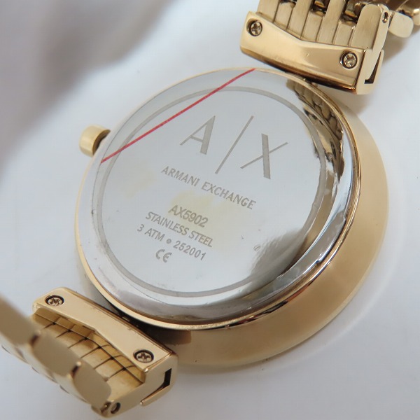 実際に弊社で買取させて頂いたARMANI EXCHANGE/アルマーニエクスチェンジ ZOE/ゾーイ クォーツ 腕時計 AX5902【動作未確認】の画像 4枚目